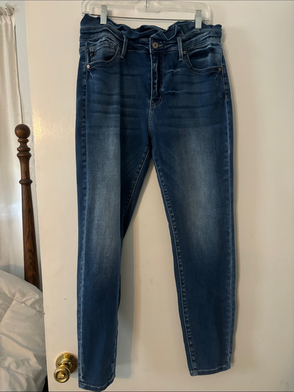 Women's Dark Blue Stretch Jeggings - Classic Denim
